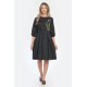 Rochie Medie Dama V294, Pictata manual, model floral