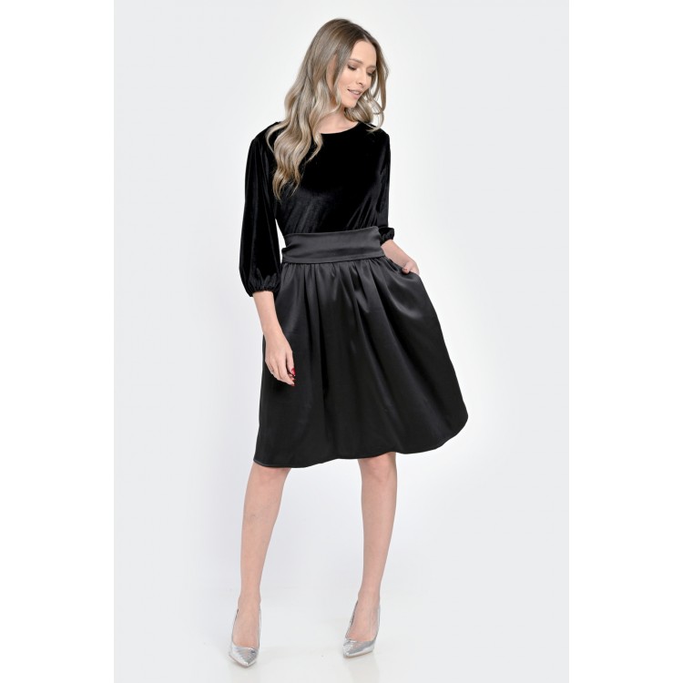 Rochie Medie Dama, de Ocazie, Neagra V300