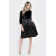Rochie Medie Dama, de Ocazie, Neagra V300