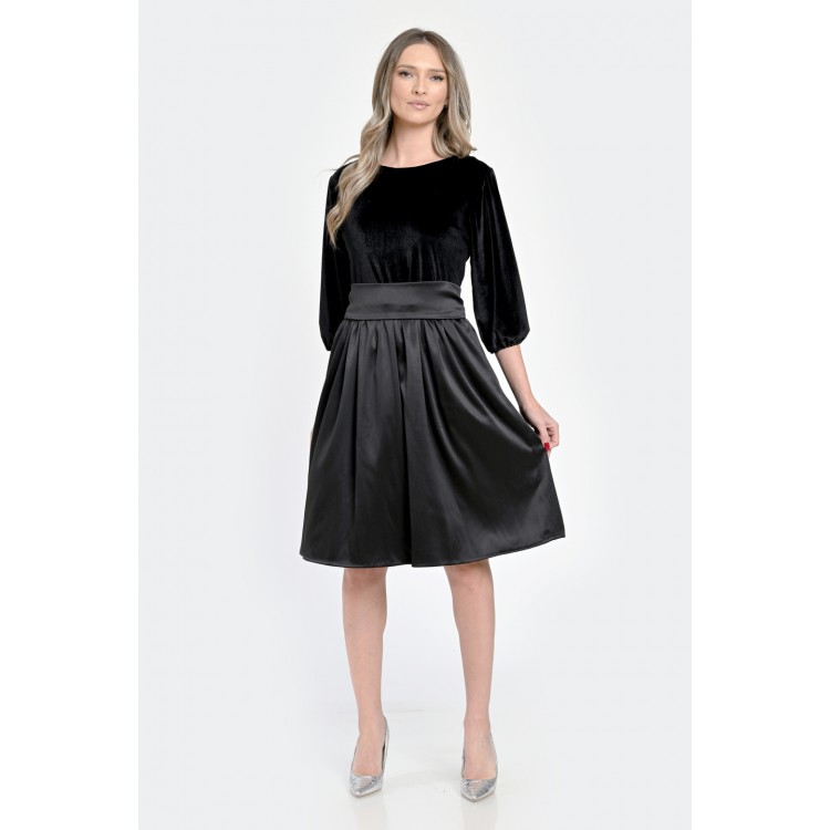 Rochie Medie Dama, de Ocazie, Neagra V300