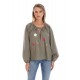 Bluza Dama, Eranthe, Boho, stil IE cu Pictura Realizata Manual V357