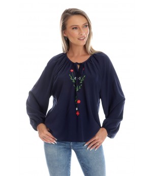 Bluza Dama, Eranthe, Boho, stil IE cu Pictura Realizata Manual V358