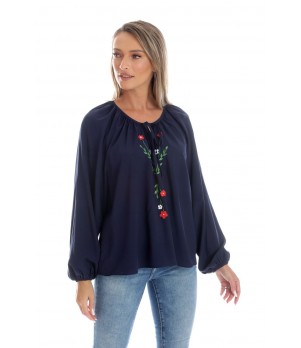 Bluza Dama, Eranthe, Boho, stil IE cu Pictura Realizata Manual V358