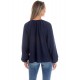 Bluza Dama, Eranthe, Boho, stil IE cu Pictura Realizata Manual V358
