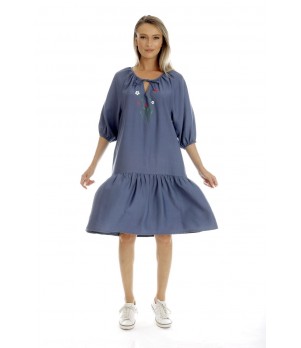 Rochie Dama, Eranthe, Boho Style V350, cu Pictura Realizata Manual
