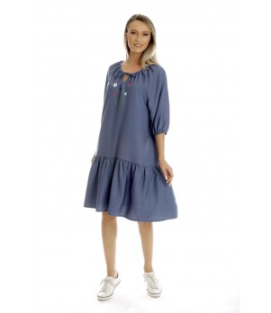 Rochie Dama, Eranthe, Boho Style V350, cu Pictura Realizata Manual