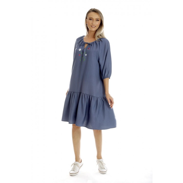 Rochie Dama, Eranthe, Boho Style V350, cu Pictura Realizata Manual