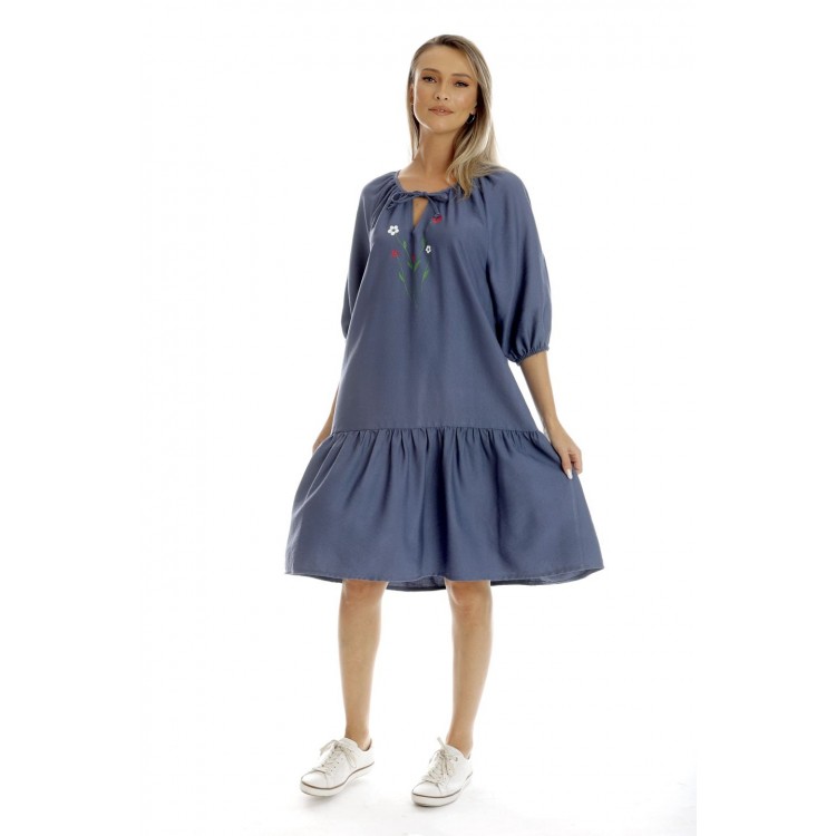 Rochie Dama, Eranthe, Boho Style V350, cu Pictura Realizata Manual