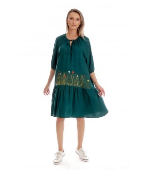 Rochie Dama, Eranthe, Boho Style V351, cu Pictura Realizata Manual