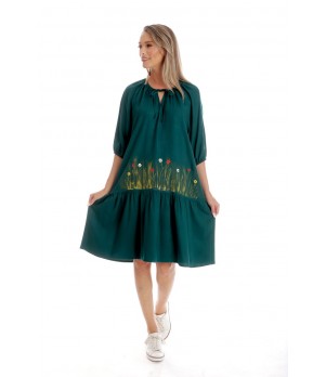 Rochie Dama, Eranthe, Boho Style V351, cu Pictura Realizata Manual