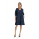 Rochie Dama, Eranthe, V-Neckline V346, cu Pictura Realizata Manual