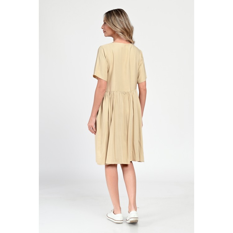 Rochie Medie Dama, Casual, Bej V308