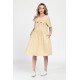 Rochie Medie Dama, Casual, Bej V308