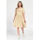 Rochie Medie Dama, Casual, Bej V308