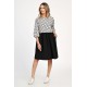 Rochie Medie Dama, Casual, cu Buline alb/negru 309
