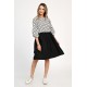 Rochie Medie Dama, Casual, cu Buline alb/negru 309