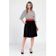 Rochie Medie Dama, Casual, cu Buline alb/negru 309