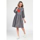 Rochie Medie Dama, Casual, Gri V307