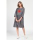 Rochie Medie Dama, Casual, Gri V307