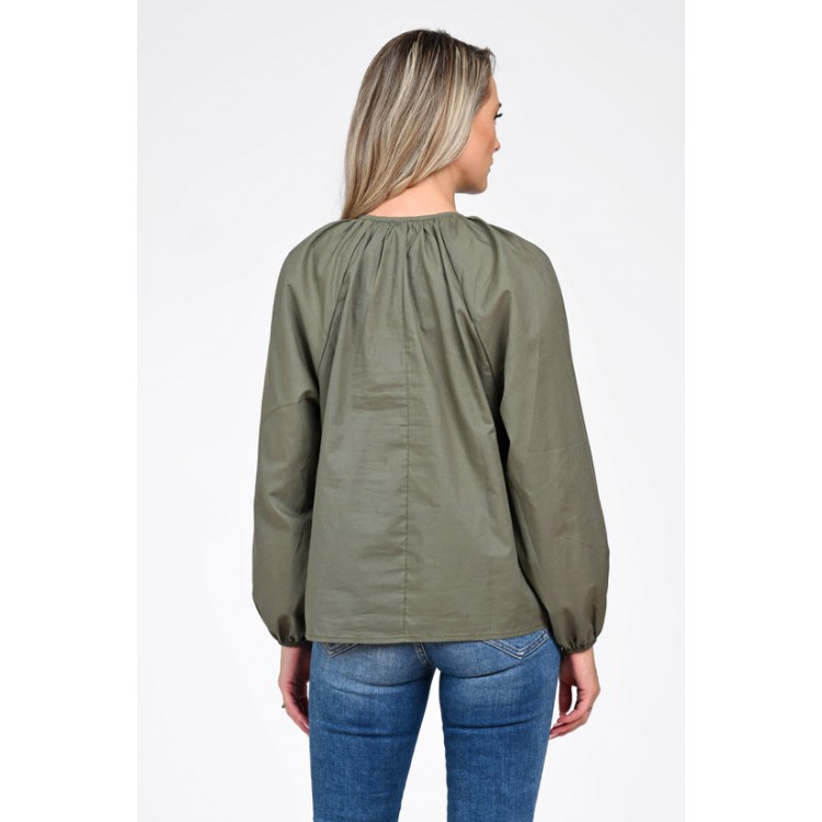 Bluza Dama, Eranthe, Boho, stil IE cu Pictura Realizata Manual V357A