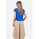 Bluza Dama, Eranthe, Kimono, de in, decolteu rotund, maneca kimono, elastic in talie V413