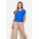 Bluza Dama, Eranthe, Kimono, de in, decolteu rotund, maneca kimono, elastic in talie V413