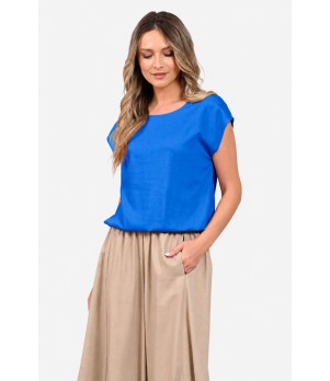 Bluza Dama, Eranthe, Kimono, de in, decolteu rotund, maneca kimono, elastic in talie V413