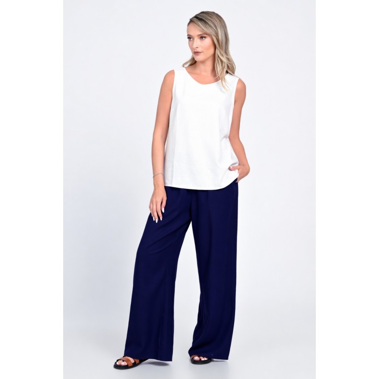 Pantaloni Dama, Eranthe, Wide Leg V386
