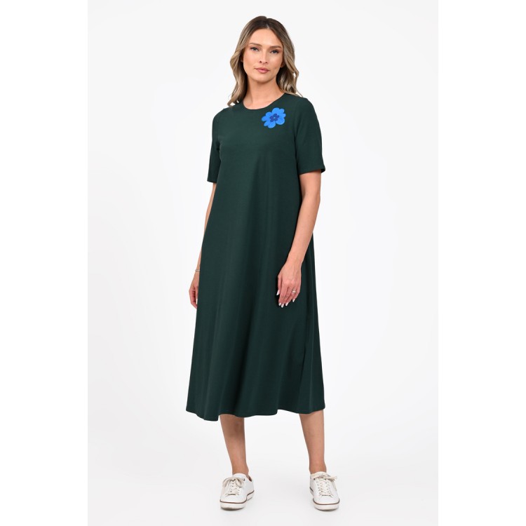 Rochie Dama, Eranthe, A-Line, cu Pictura Realizata Manual V395