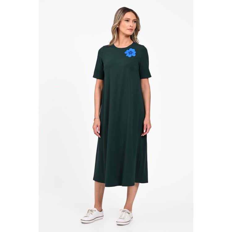 Rochie Dama, Eranthe, A-Line, cu Pictura Realizata Manual V395