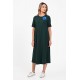 Rochie Dama, Eranthe, A-Line, cu Pictura Realizata Manual V395