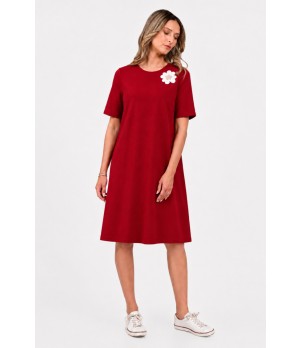 Rochie Dama, Eranthe, A-Line, cu Pictura Realizata Manual V397