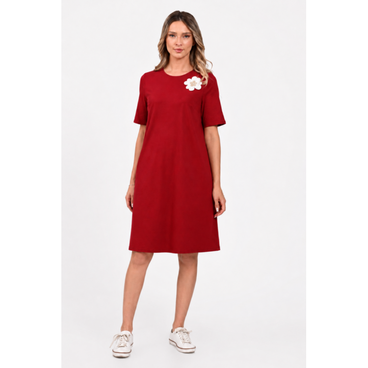 Rochie Dama, Eranthe, A-Line, cu Pictura Realizata Manual V397
