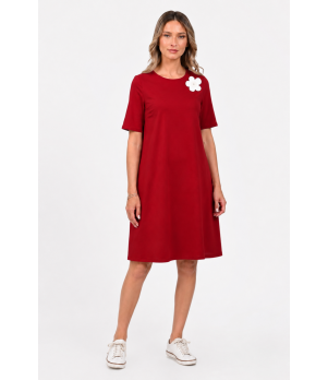 Rochie Dama, Eranthe, A-Line, cu Pictura Realizata Manual V397