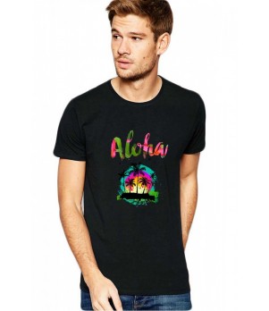 Tricou barbati negru - Exotic