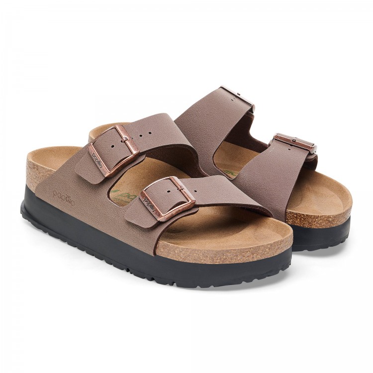 Papuci Dama, Birkenstock, Arizona PAP Flex Platform 1027417 Narrow Fit