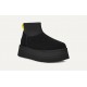 Ghete Dama, UGG, Classic Mini Dipper 1168170-BLK