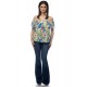 Bluza multicolora dama model floral Bluza multicolora dama model floral