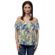 Bluza multicolora dama model floral Bluza multicolora dama model floral