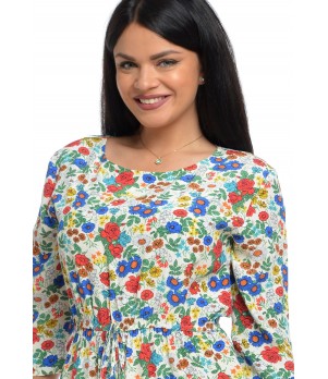 Rochie Dama cu Imprimeu Floral Multicolor