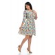 Rochie Dama cu Imprimeu Floral Multicolor Rochie Dama cu Imprimeu Floral Multicolor