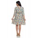 Rochie Dama cu Imprimeu Floral Multicolor Rochie Dama cu Imprimeu Floral Multicolor