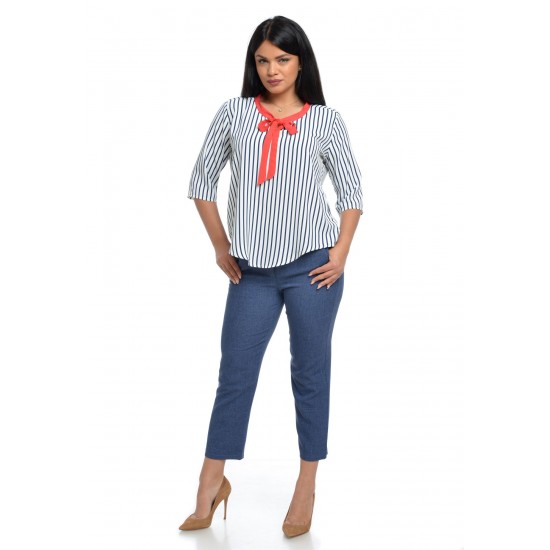 Bluza Dama cu Dungi si Funda Bluza Dama cu Dungi si Funda