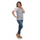 Bluza Dama Alba cu maneca scurta Bluza Dama Alba cu maneca scurta
