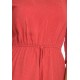 Rochie Rosie Dama cu Buline Albe Rochie Rosie Dama cu Buline Albe