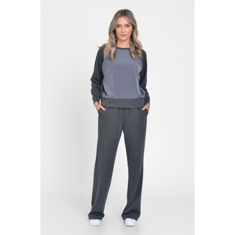 Pantaloni Dama, Casual-Sport, Gri Inchis