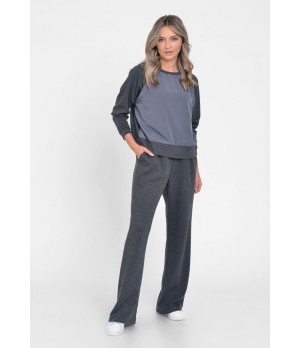 Pantaloni Dama, Casual-Sport, Gri Inchis