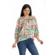 Bluza Dama, Ampla, Multicolora cu model Floral