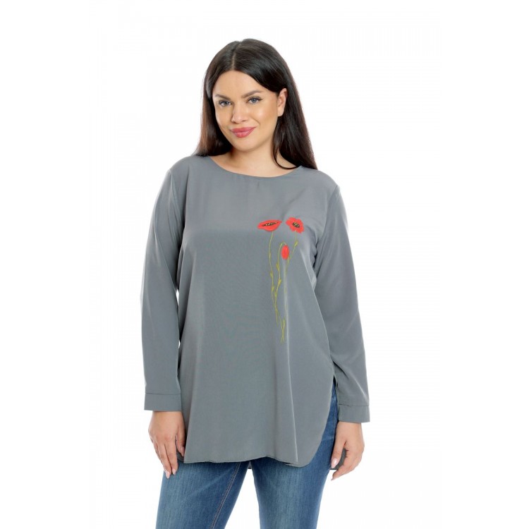 Tunica Dama, Gri cu Pictura Murala