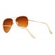 Ochelari de soare Aviator culoare Maro - Gold